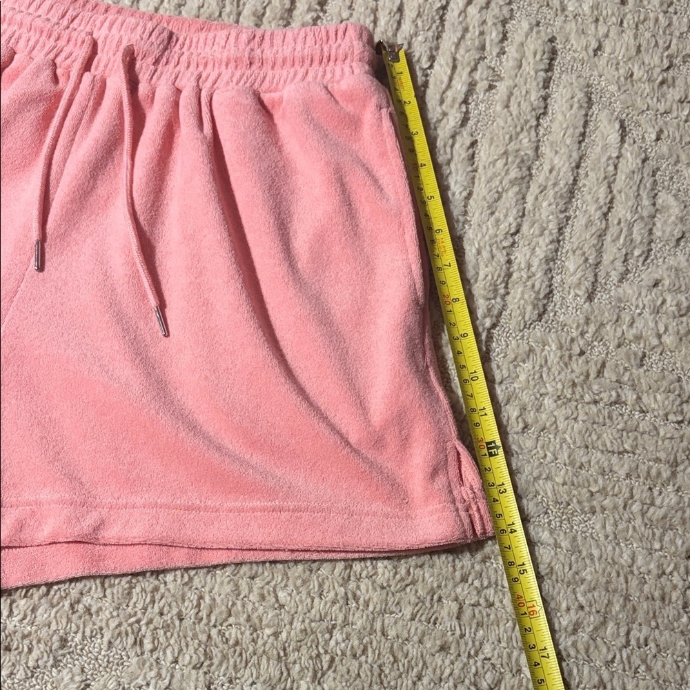 MABLE Terry Cloth Collared Short Set Preppy Casual Top: small Bottoms: large - Picture 13 of 16